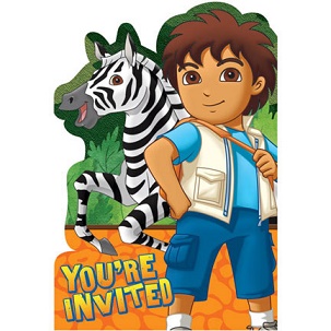 Diego's Biggest Rescue Party Invitation Card